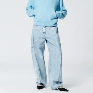 Tibi Acid Iceberg Denim Sid Jean - Petite